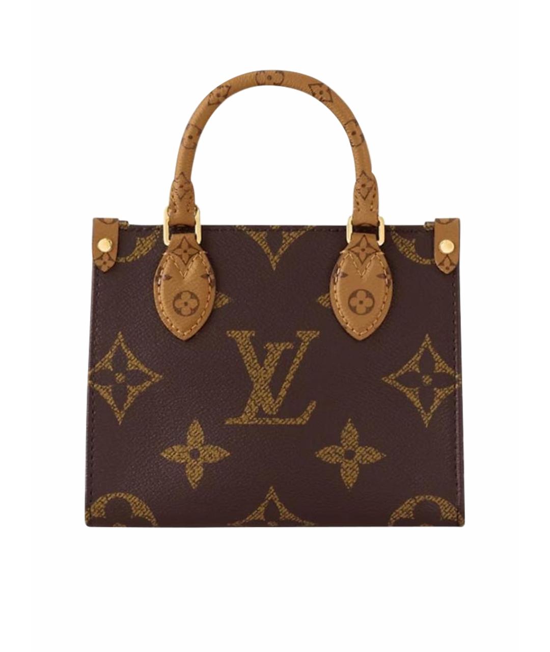 LOUIS VUITTON Коричневая сумка с короткими ручками, фото 1