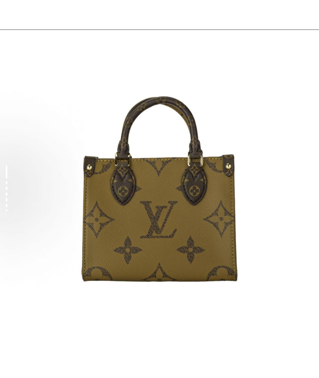 LOUIS VUITTON Коричневая сумка с короткими ручками, фото 2