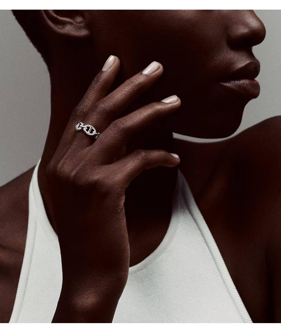 HERMES Серебряное серебряное кольцо, фото 4