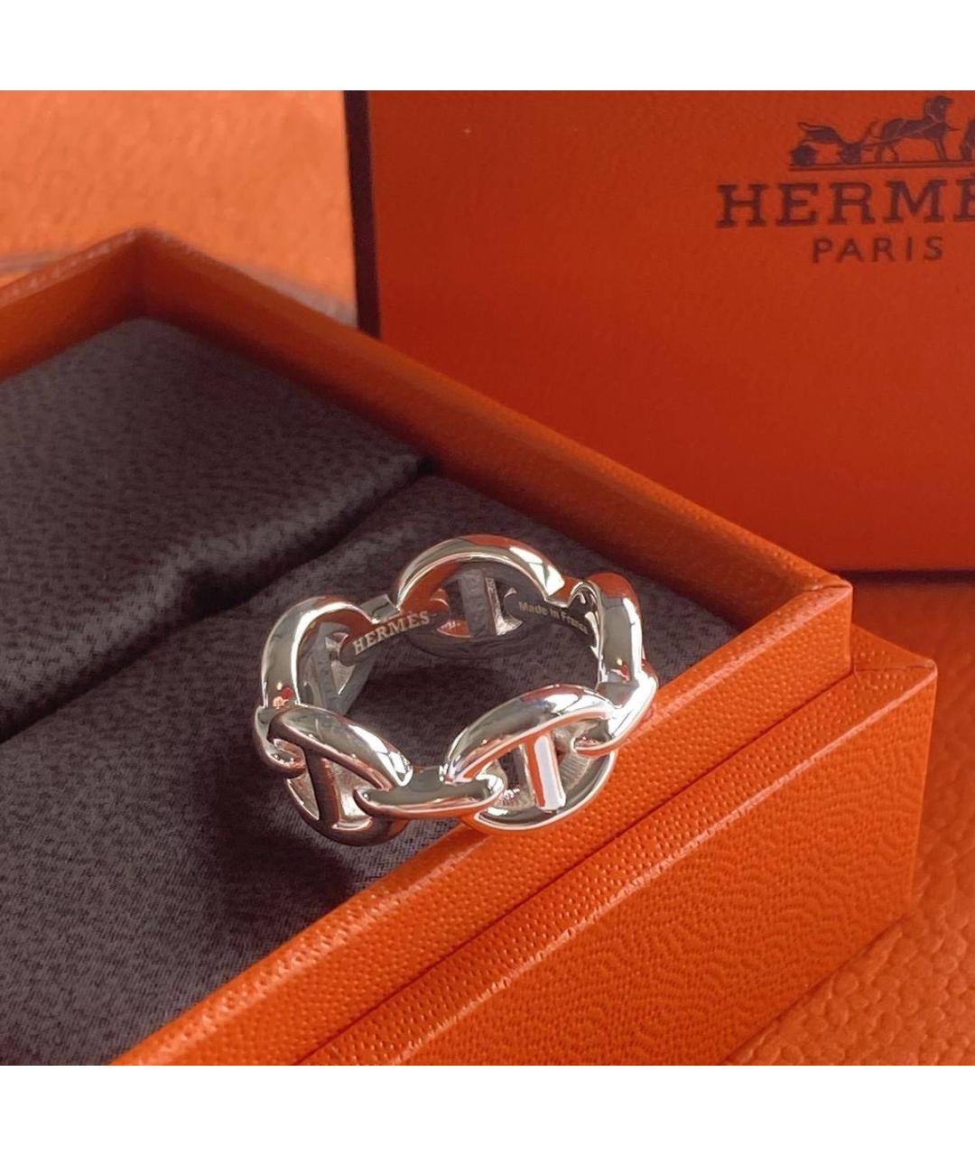 HERMES Серебряное серебряное кольцо, фото 5