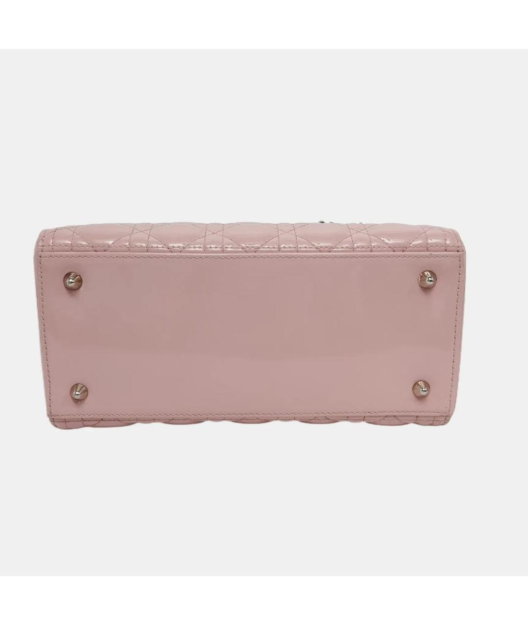 CHRISTIAN DIOR Сумка с короткими ручками из лакированной кожи, фото 5