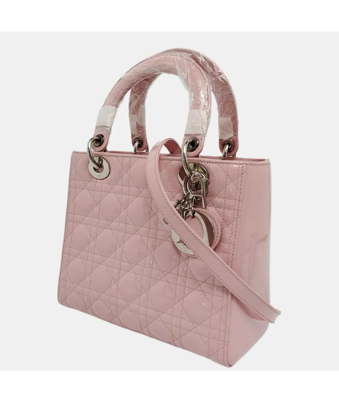 CHRISTIAN DIOR Сумка с короткими ручками из лакированной кожи, фото 3
