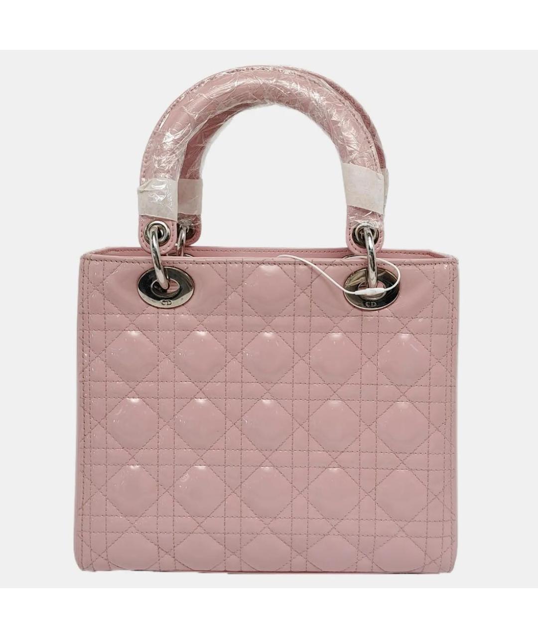 CHRISTIAN DIOR Сумка с короткими ручками из лакированной кожи, фото 4