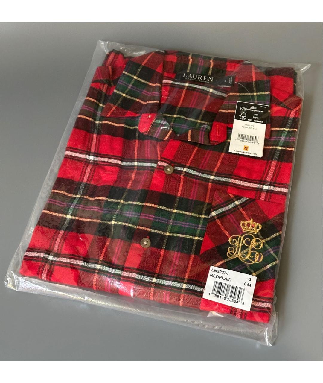 RALPH LAUREN Красная пижамы и сорочки, фото 6