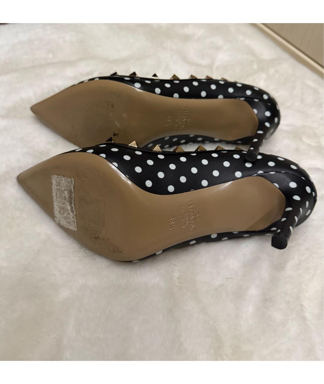 VALENTINO Черные кожаные туфли, фото 6
