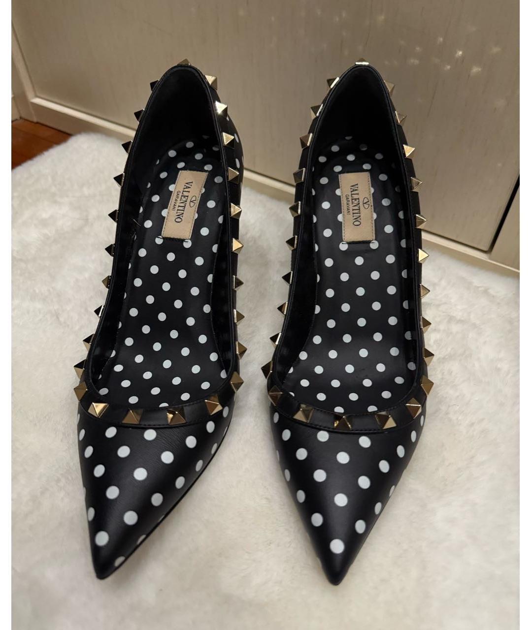 VALENTINO Черные кожаные туфли, фото 2