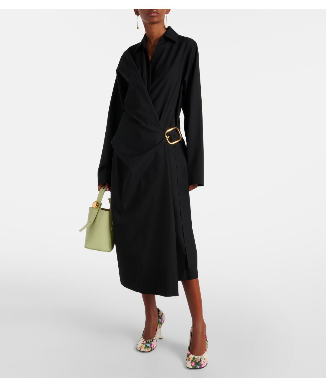 LOEWE Черное повседневное платье, фото 2