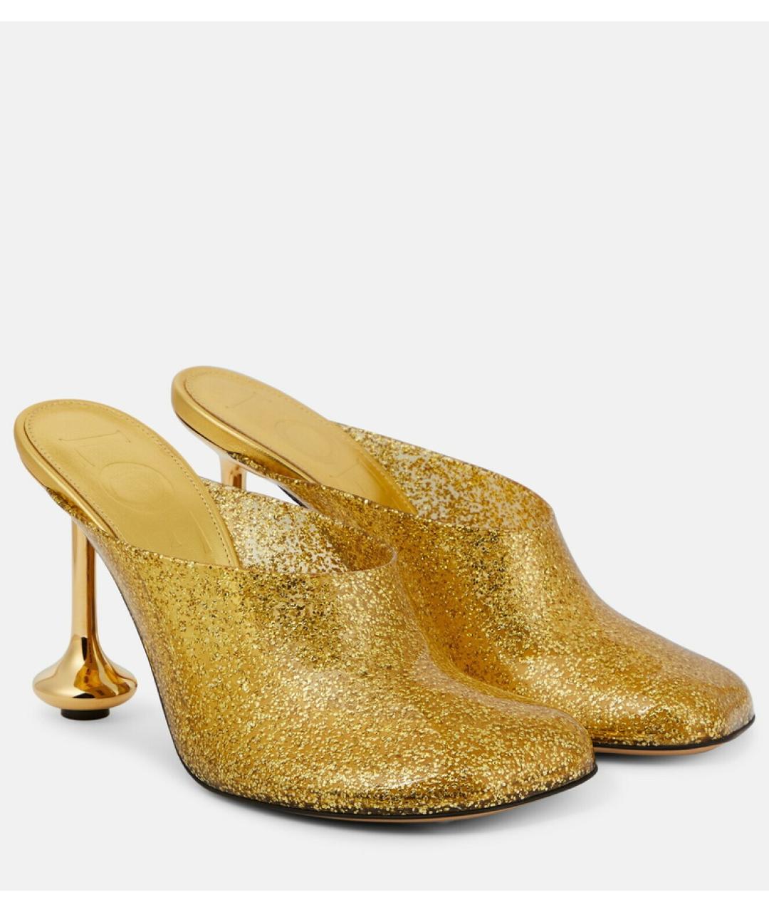 LOEWE Золотые мюли, фото 9