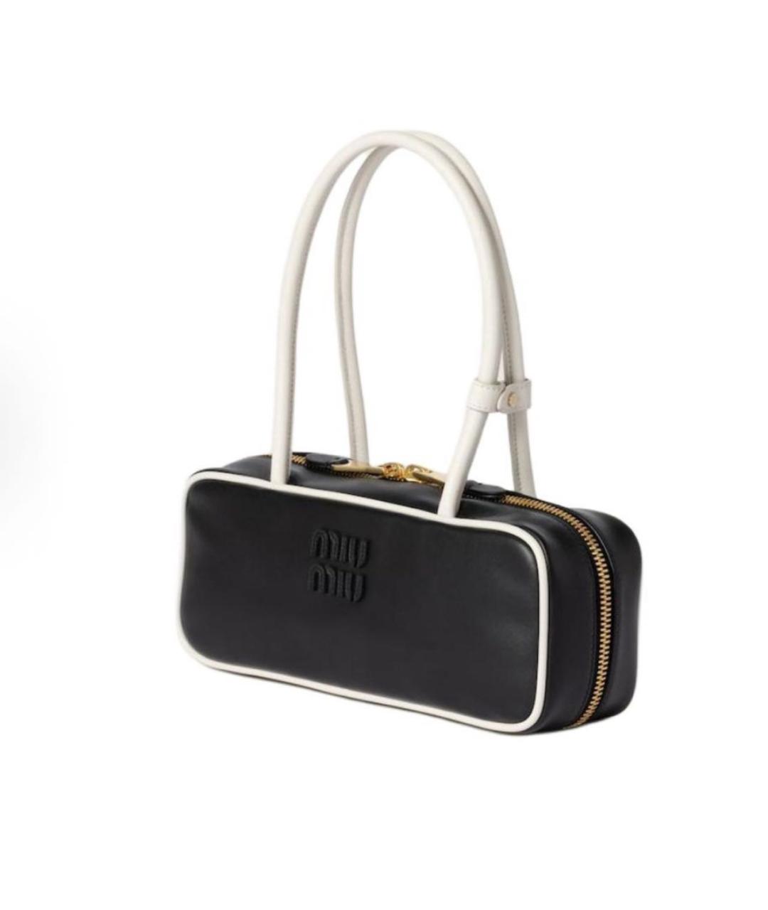 MIU MIU Черная сумка с короткими ручками, фото 2