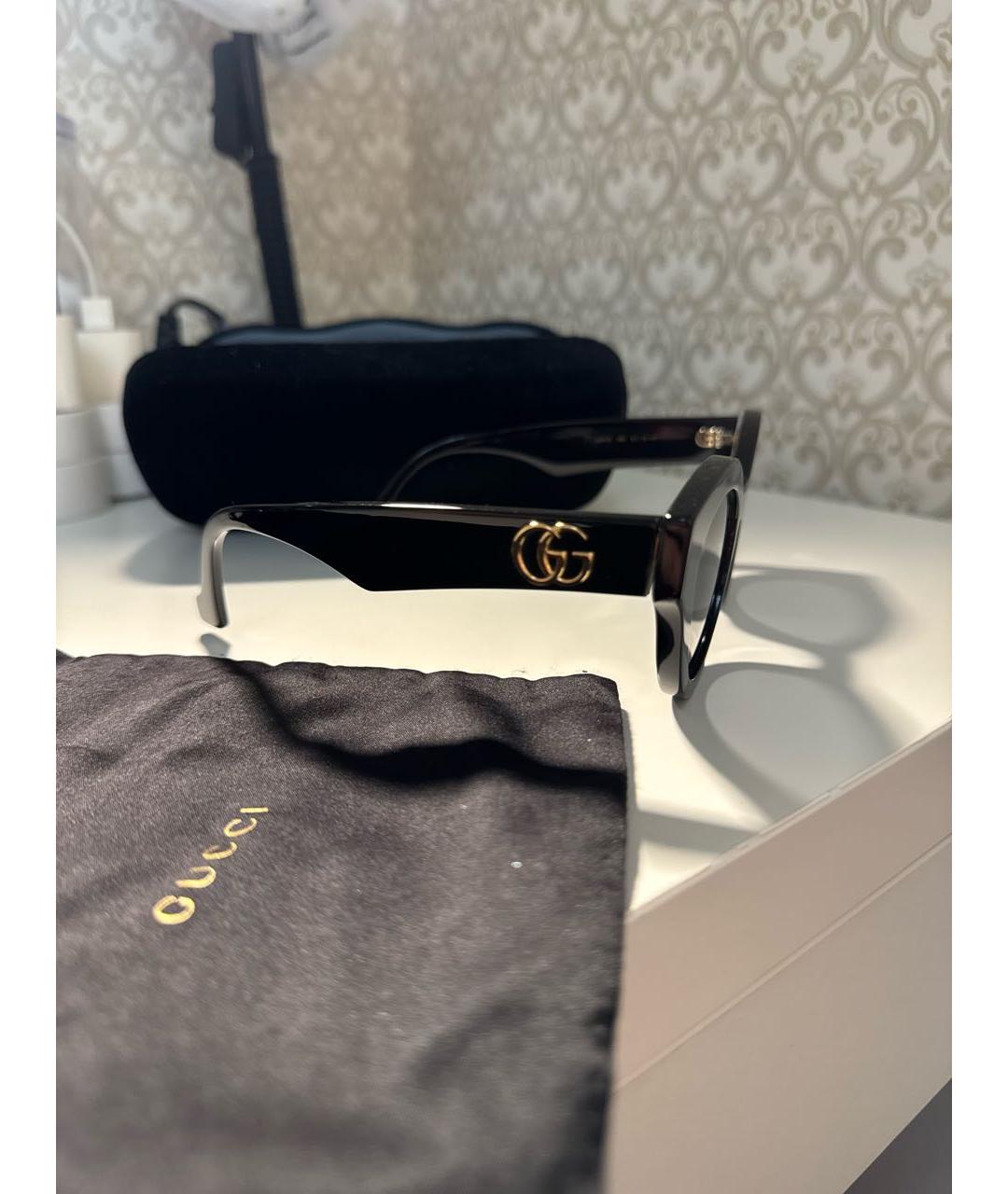 GUCCI Черные солнцезащитные очки, фото 2