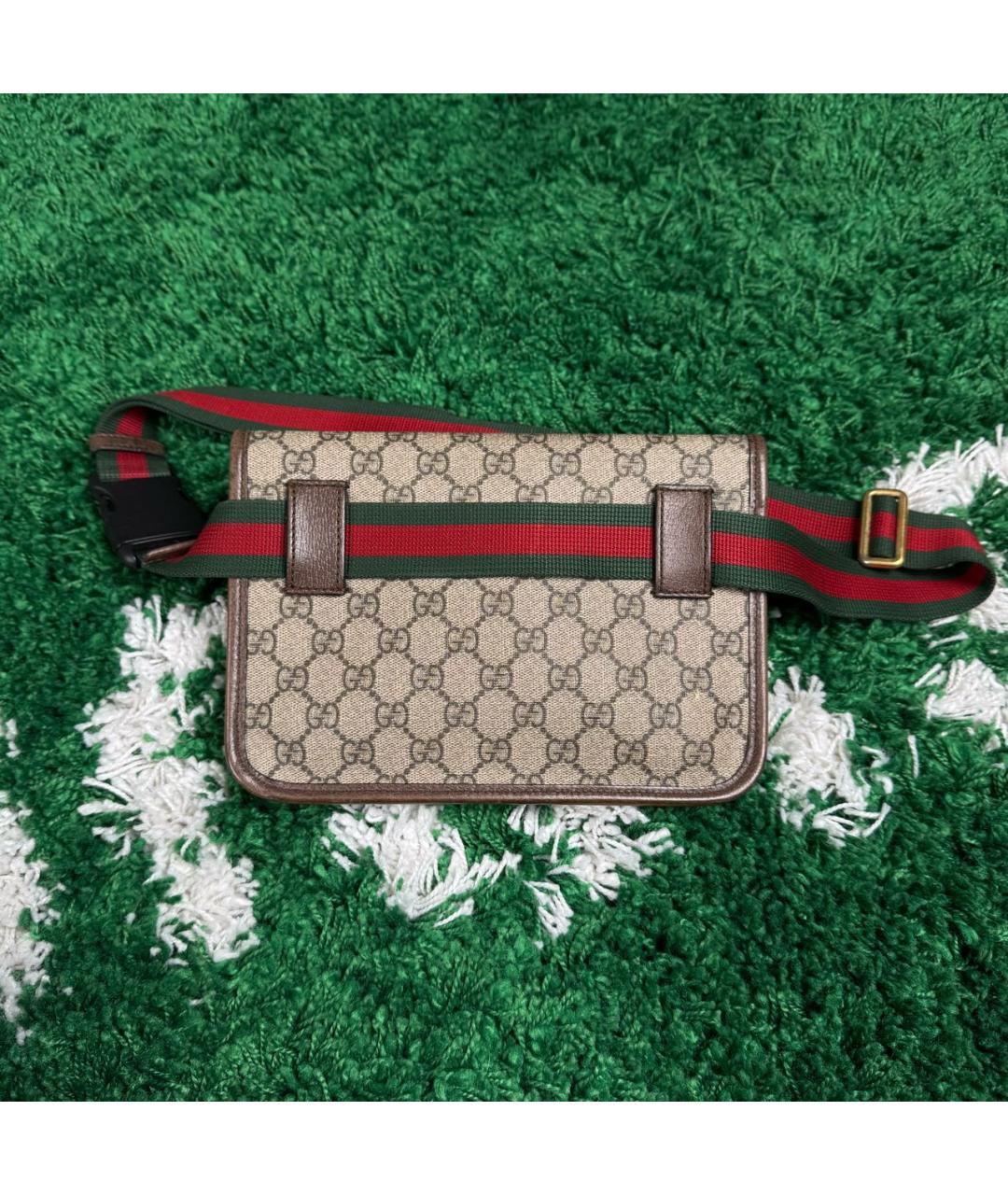 GUCCI Бежевая поясная сумка, фото 7