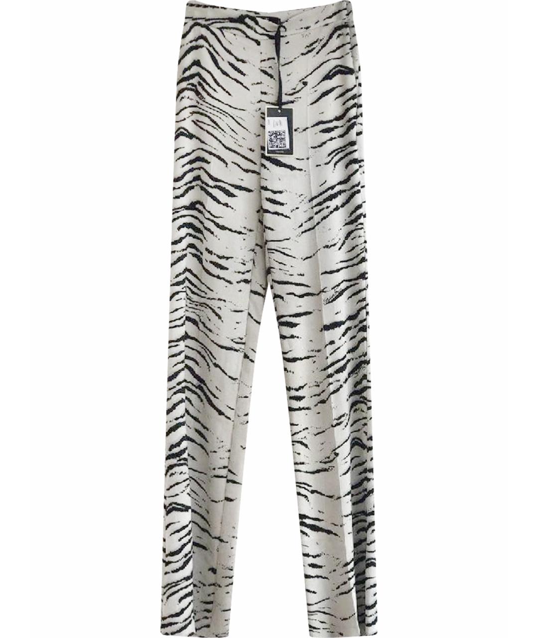 ELISABETTA FRANCHI Мульти вискозные прямые брюки, фото 1