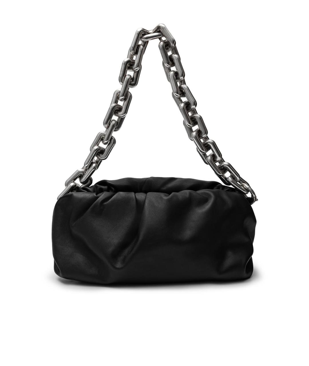 BOTTEGA VENETA Черная кожаная сумка тоут, фото 5