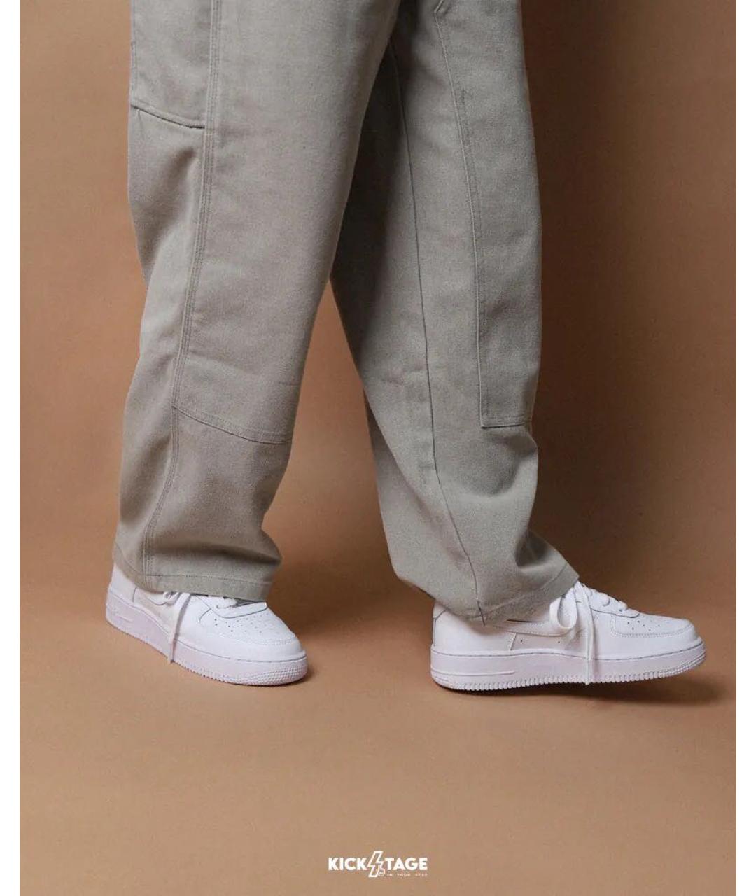 NIKE Белые кожаные кроссовки, фото 6