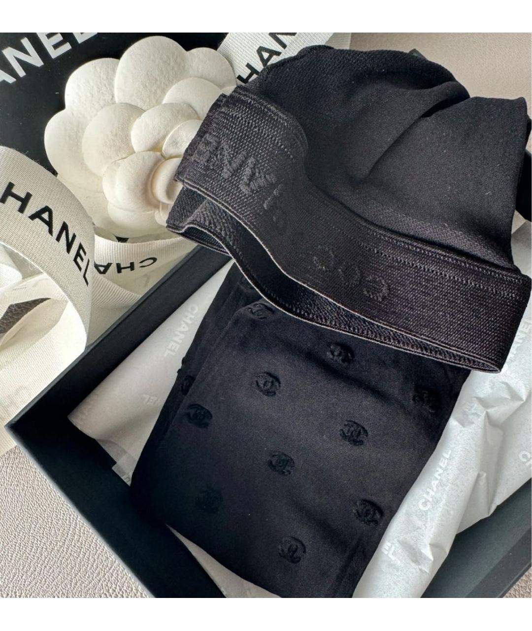 CHANEL Черные носки, чулки и колготы, фото 2