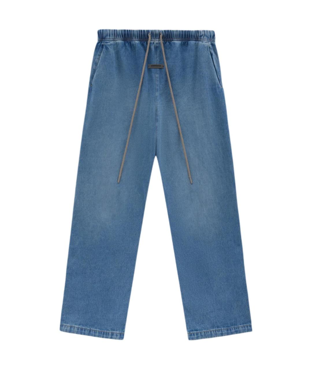 FEAR OF GOD ESSENTIALS Синие прямые джинсы, фото 1