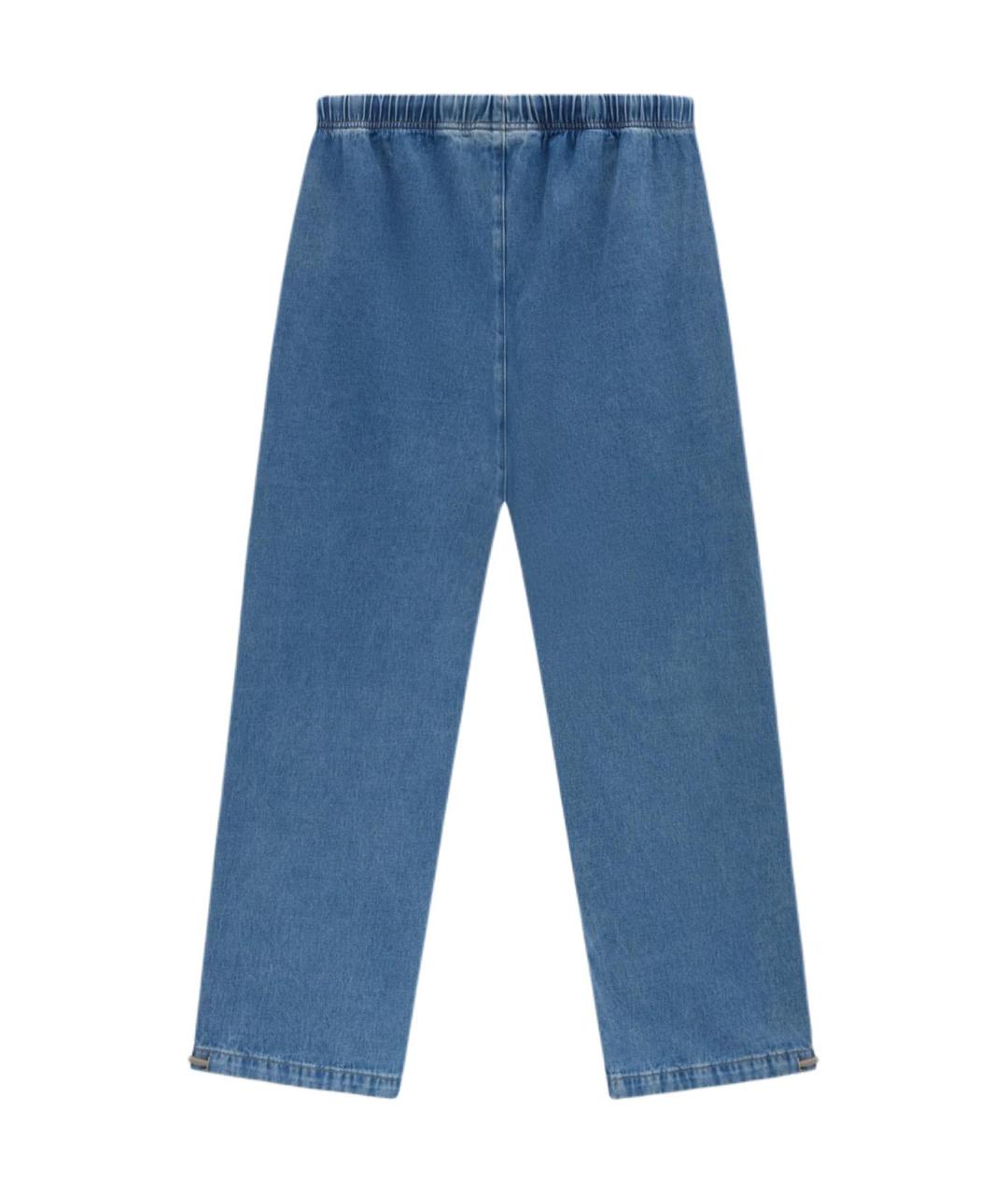 FEAR OF GOD ESSENTIALS Синие прямые джинсы, фото 2