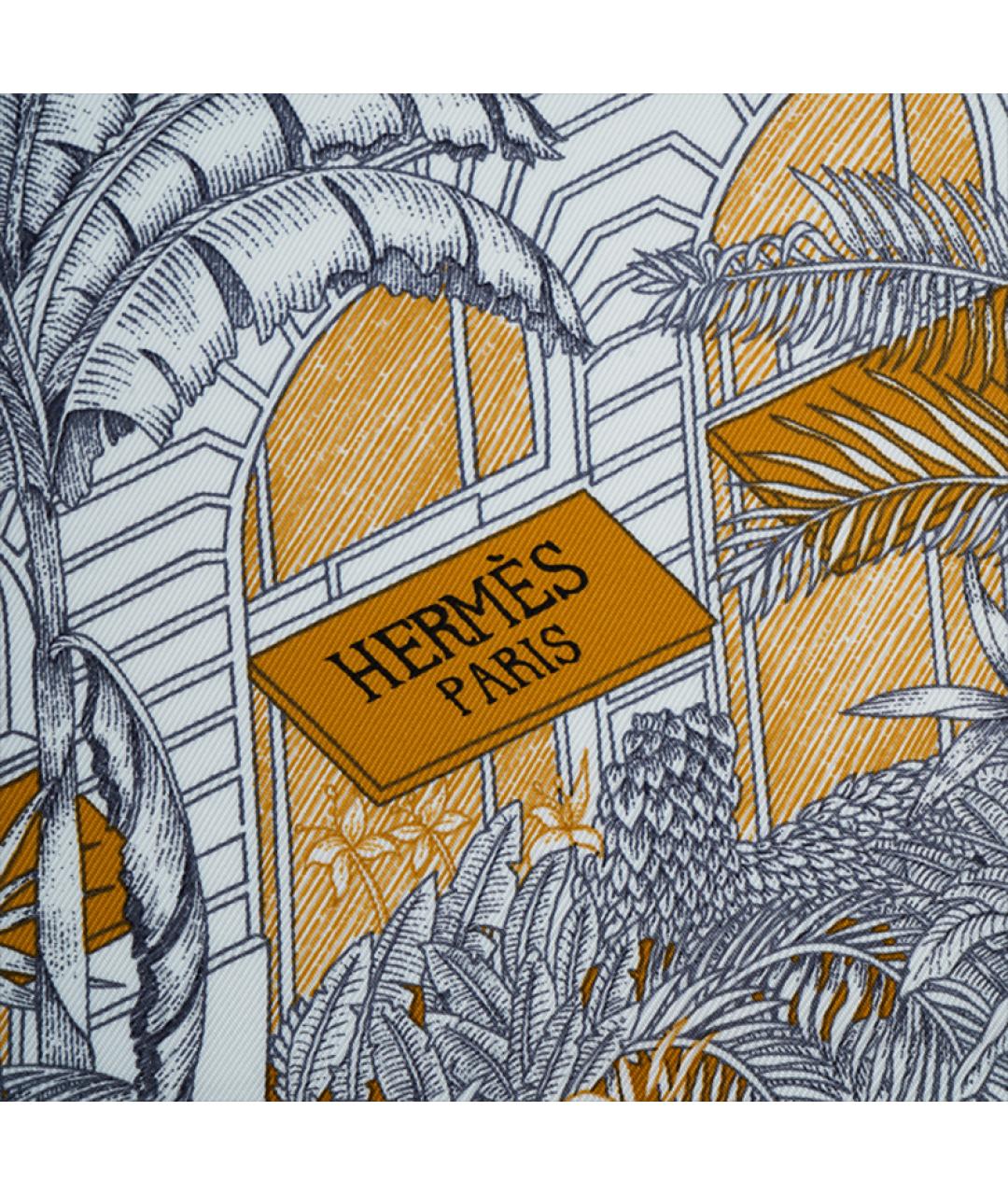 HERMES Мульти шелковый шарф, фото 3