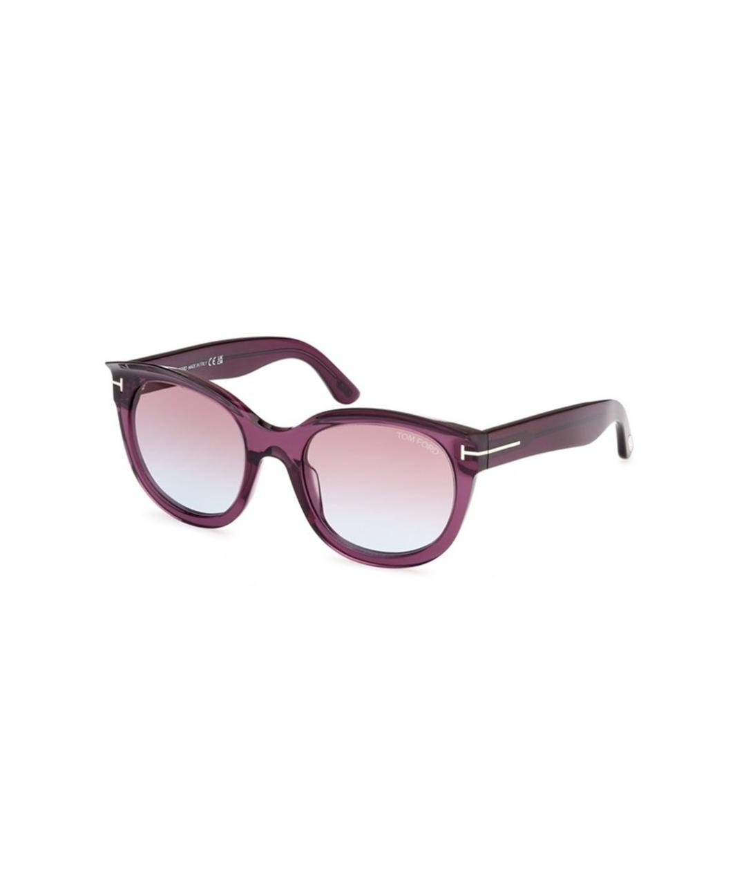 TOM FORD Бордовые солнцезащитные очки, фото 1