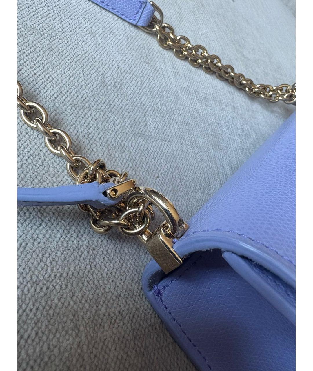 FURLA Фиолетовая кожаная сумка через плечо, фото 7