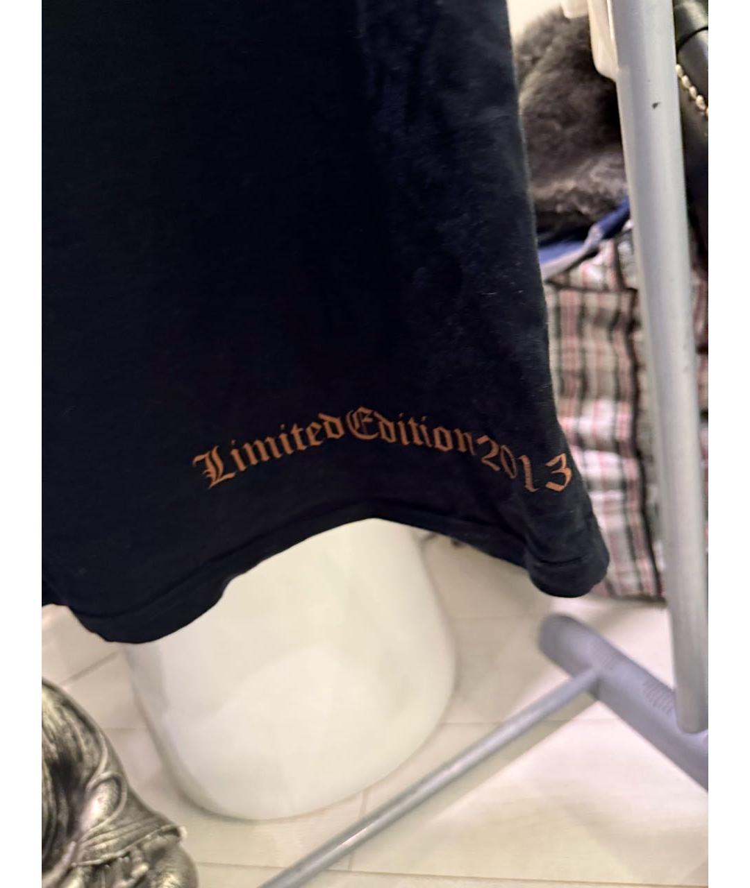 PHILIPP PLEIN Черная хлопковая футболка, фото 5