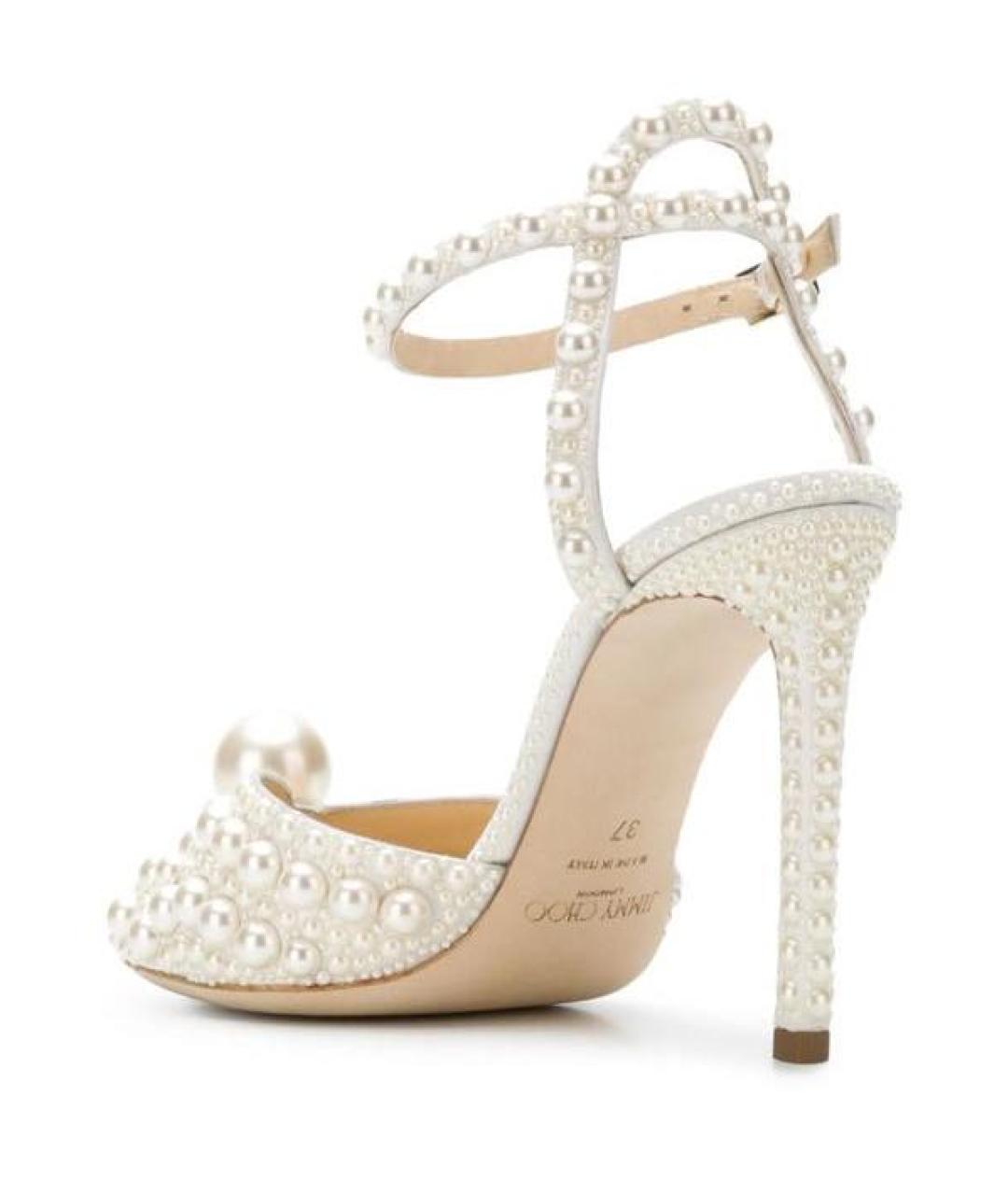 JIMMY CHOO Белые босоножки, фото 3