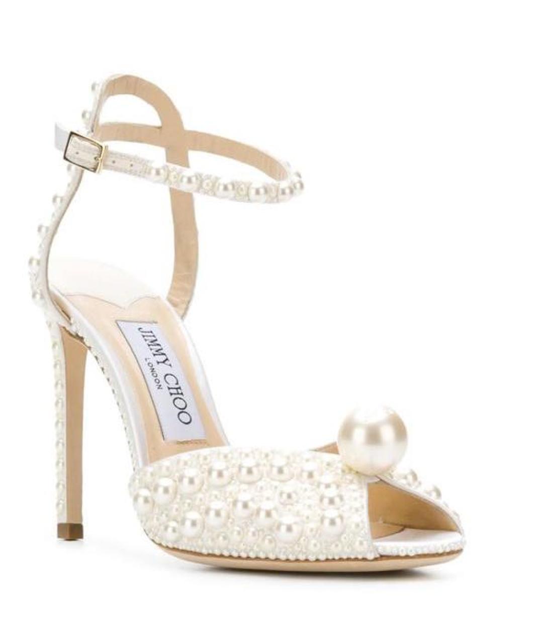 JIMMY CHOO Белые босоножки, фото 2