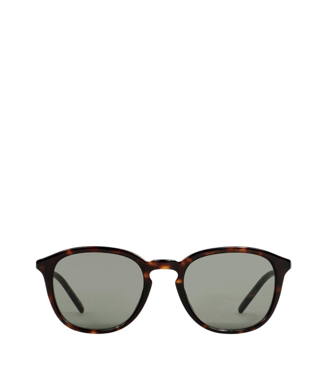 SAINT LAURENT Коричневые солнцезащитные очки, фото 1