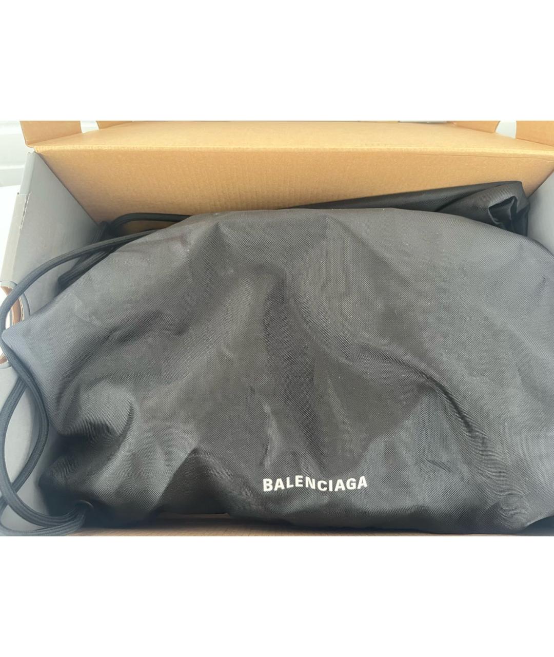 BALENCIAGA Бежевые текстильные низкие кроссовки / кеды, фото 6