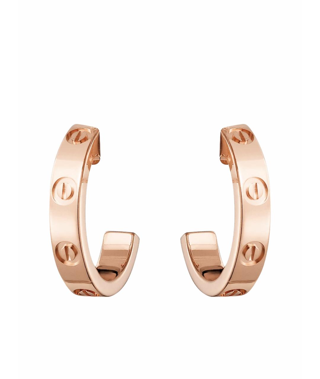 CARTIER Золотые серьги из розового золота, фото 1