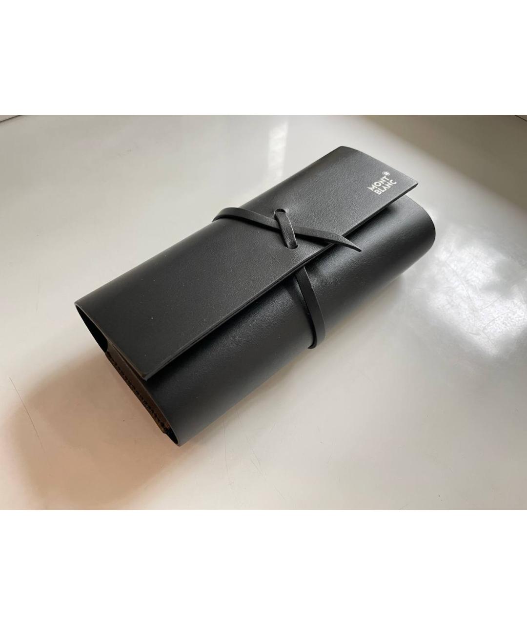 MONTBLANC Черные металлические солнцезащитные очки, фото 4