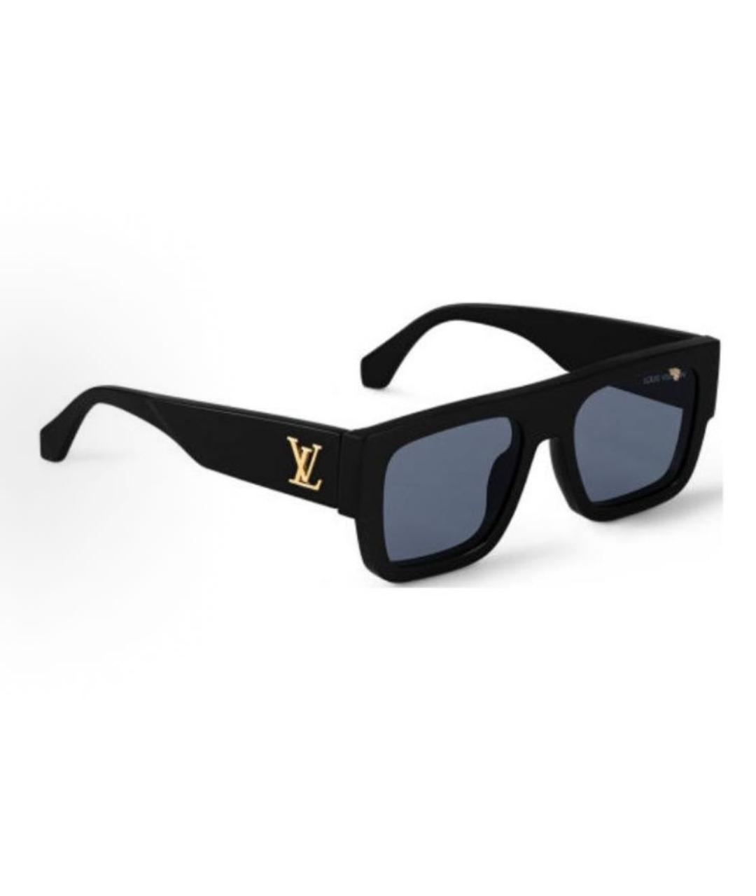 LOUIS VUITTON Черные пластиковые солнцезащитные очки, фото 4