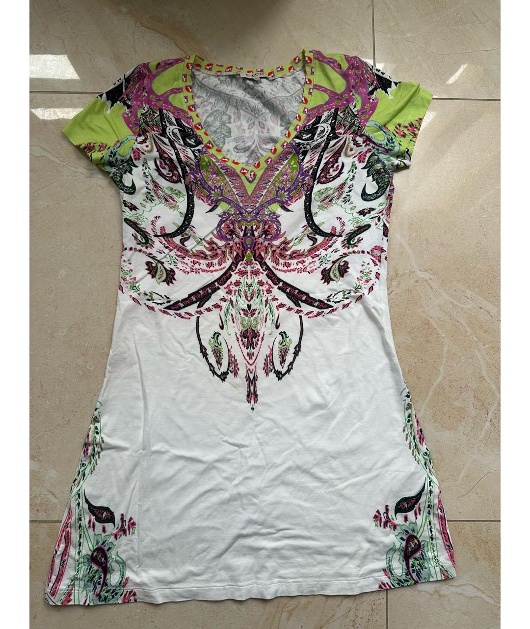 ETRO Белое хлопковое платье, фото 5