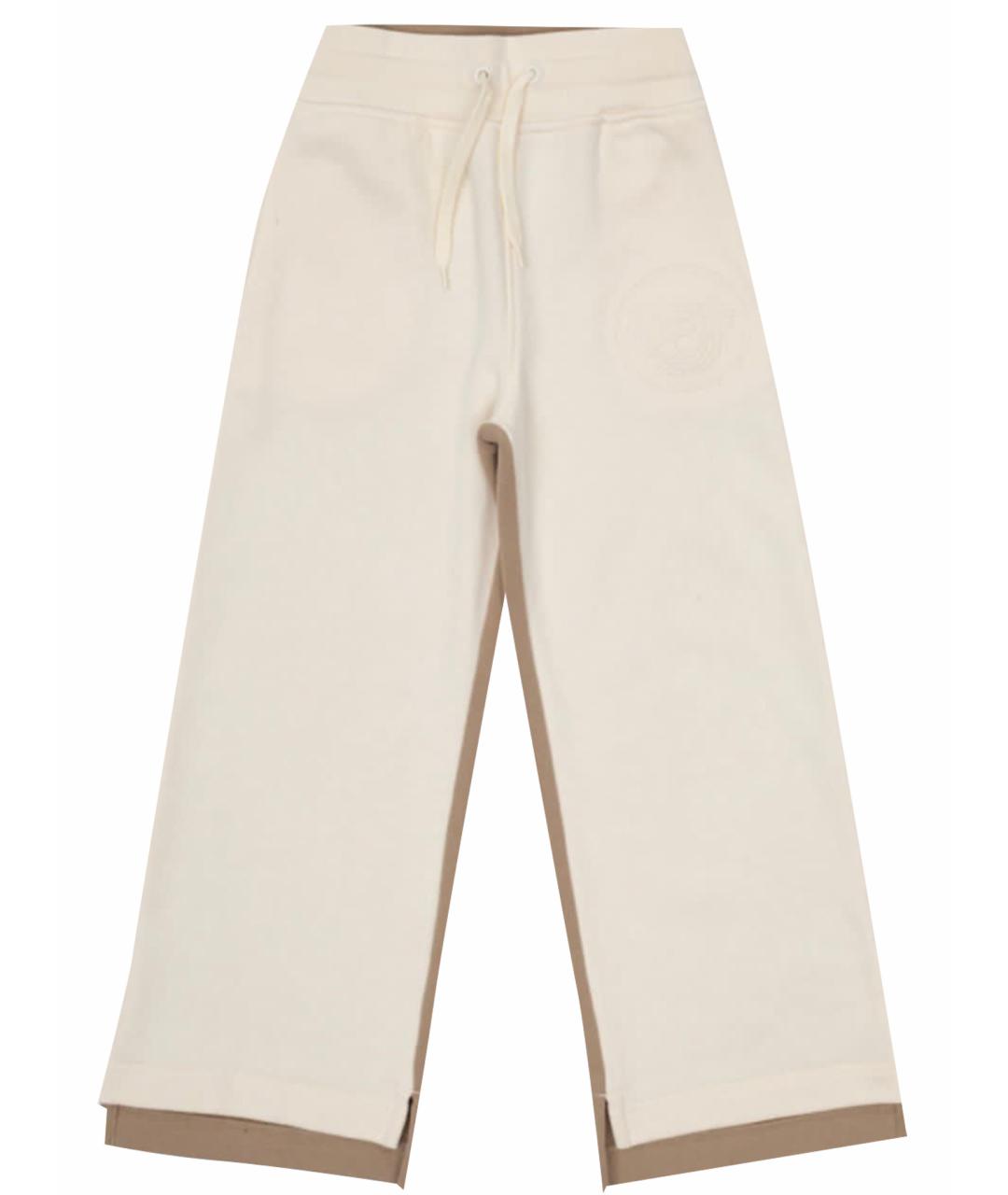 BURBERRY Белые брюки и шорты, фото 1