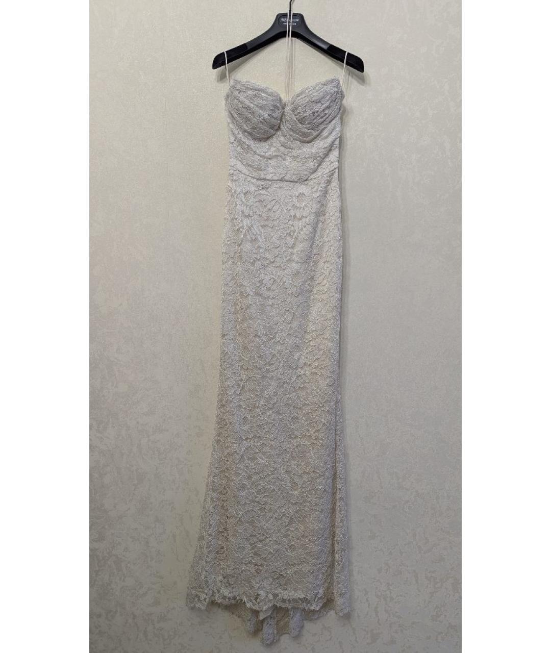 DOLCE&GABBANA Белое шелковое платье, фото 10