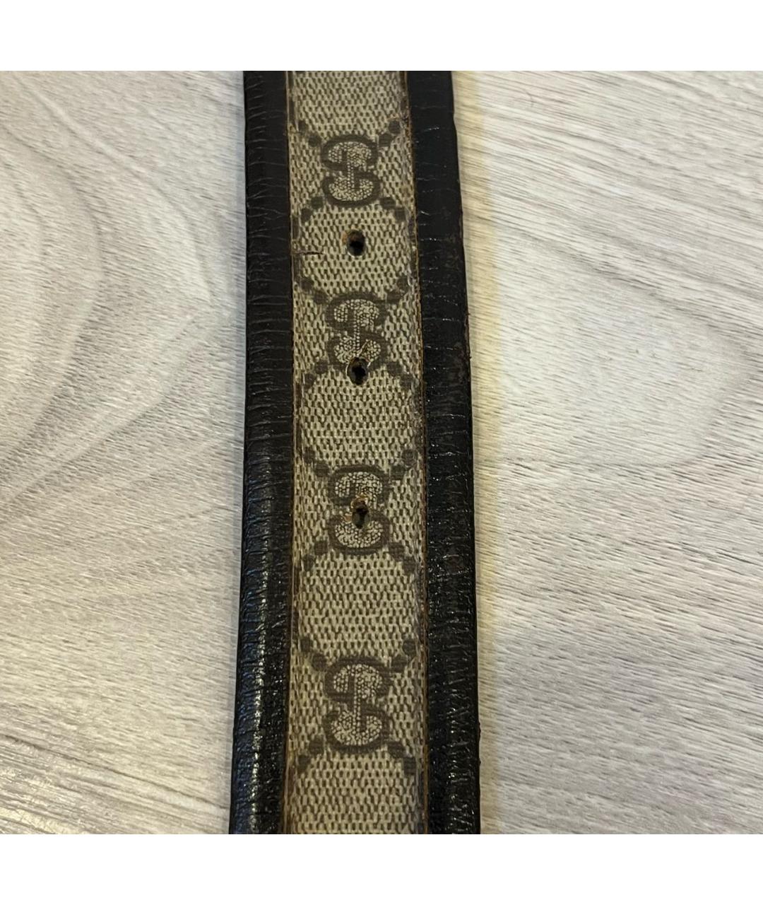 GUCCI Черный кожаный ремень, фото 4