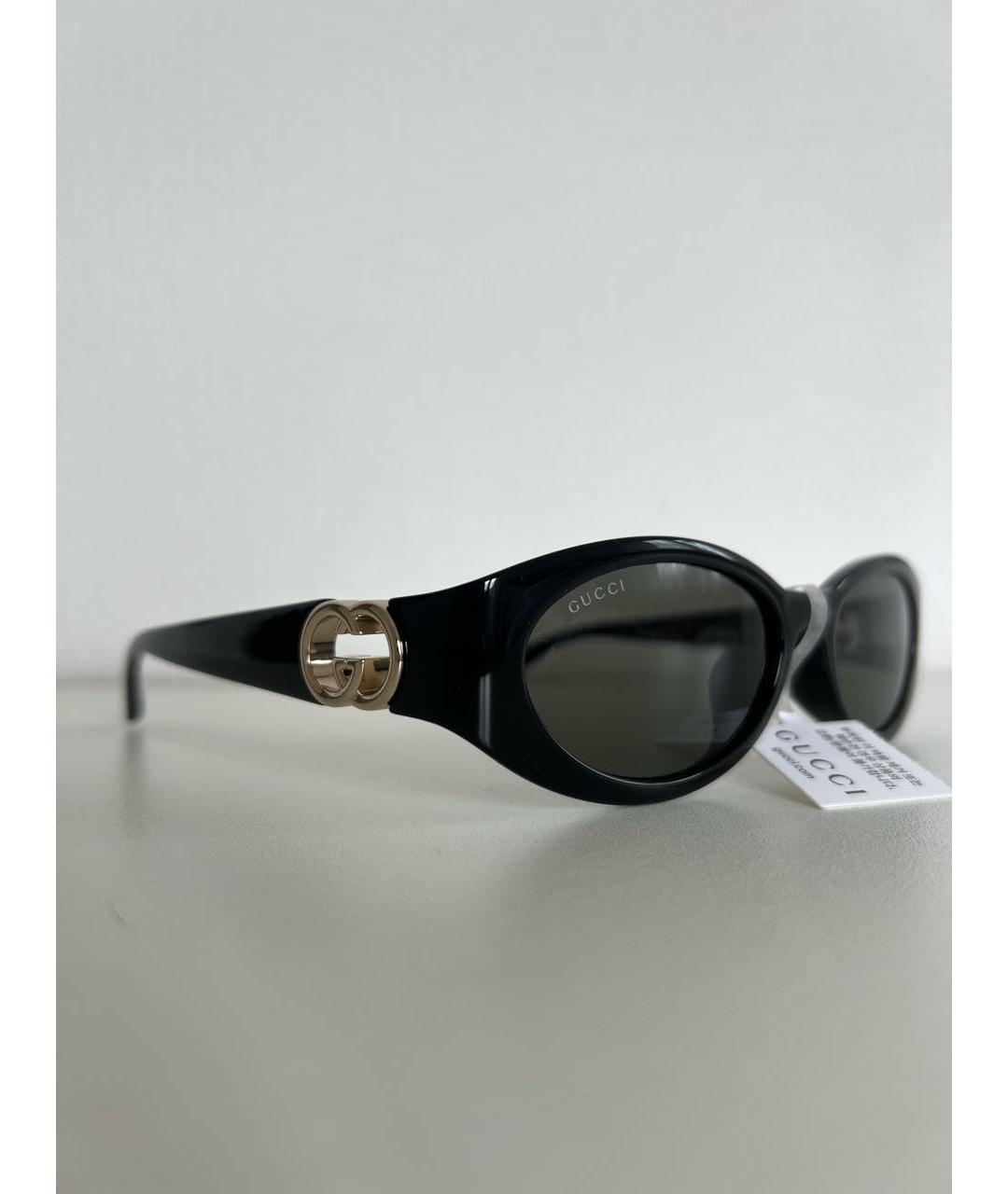 GUCCI Черные пластиковые солнцезащитные очки, фото 3