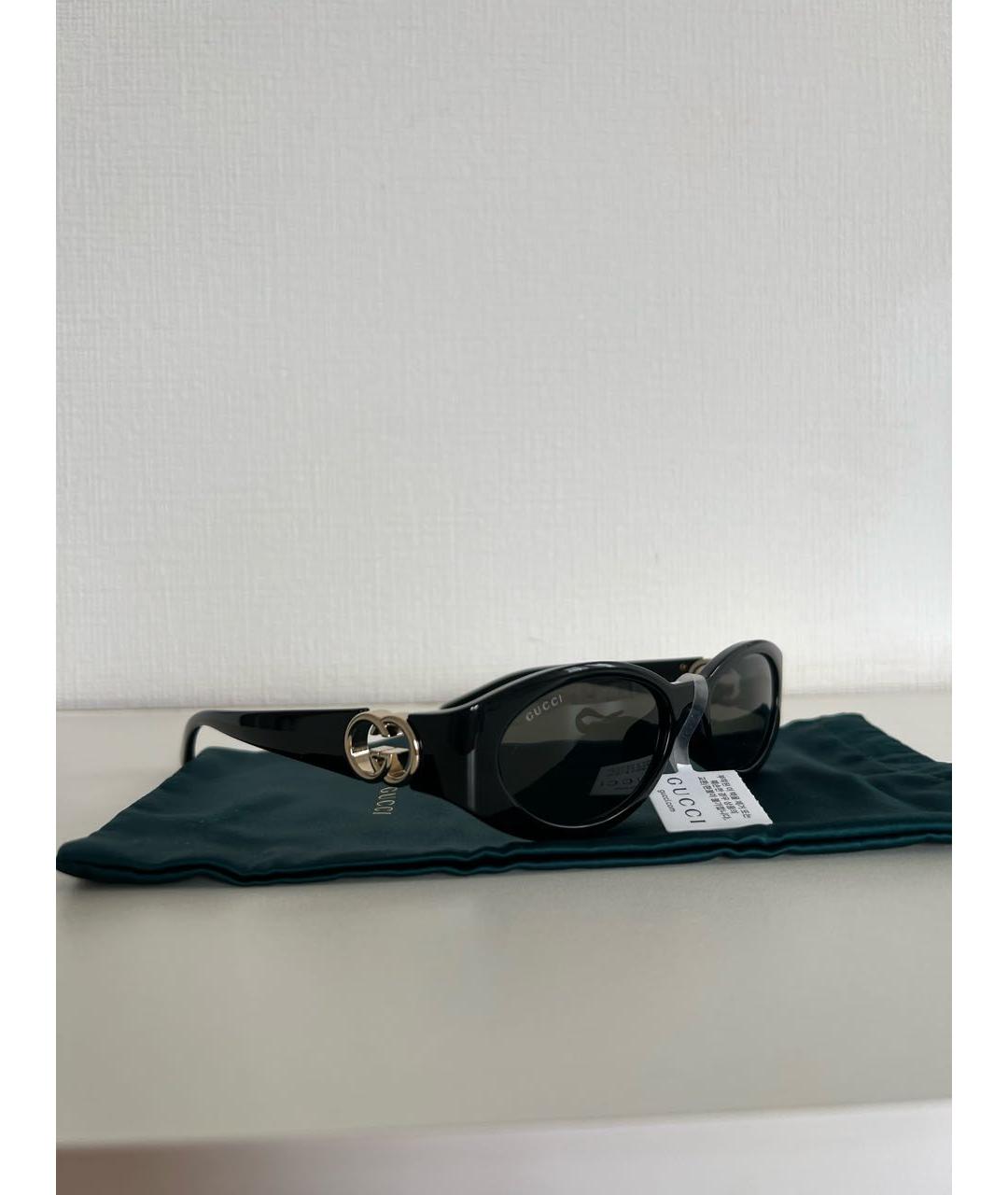 GUCCI Черные пластиковые солнцезащитные очки, фото 5