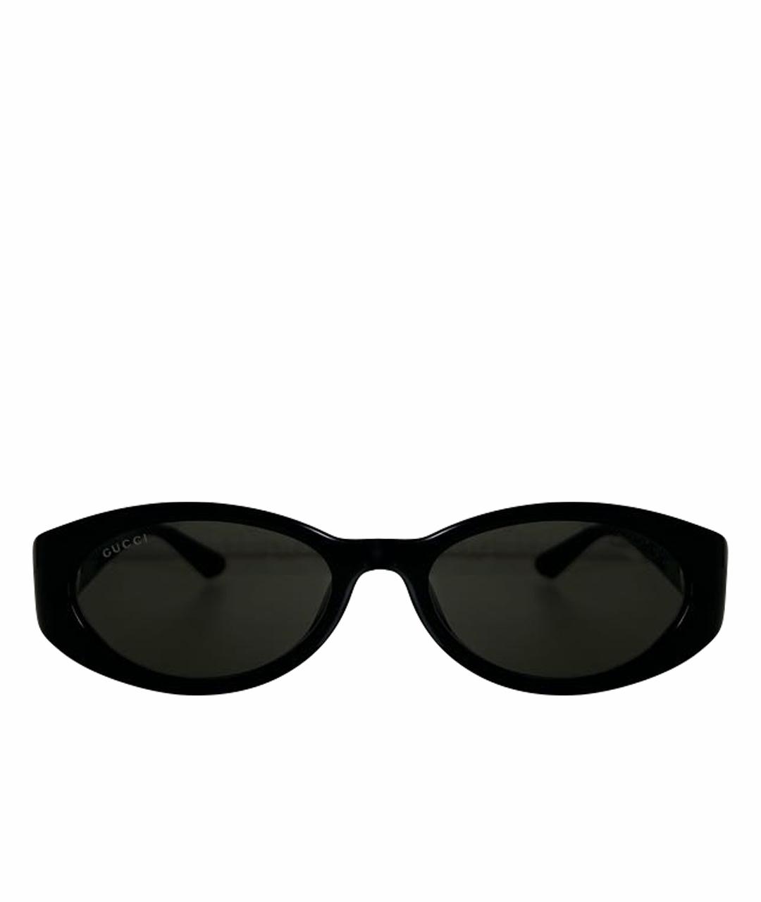 GUCCI Черные пластиковые солнцезащитные очки, фото 1