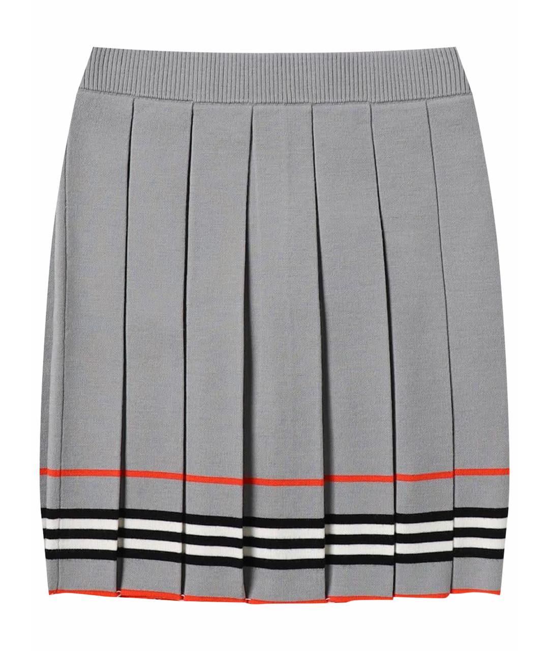 BURBERRY Серая юбка, фото 1