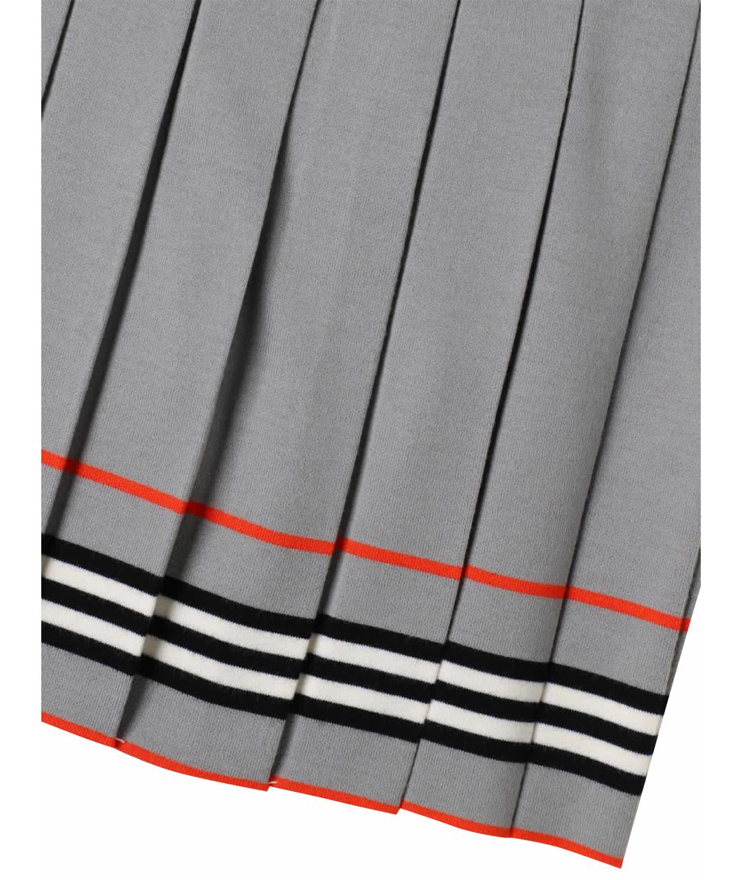 BURBERRY Серая юбка, фото 6