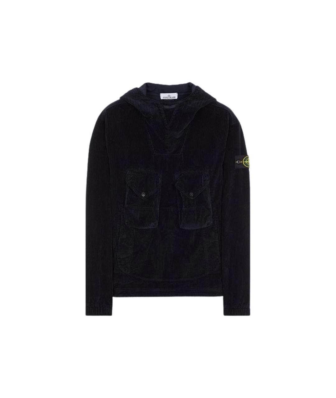 STONE ISLAND Темно-синяя хлопковая куртка, фото 1