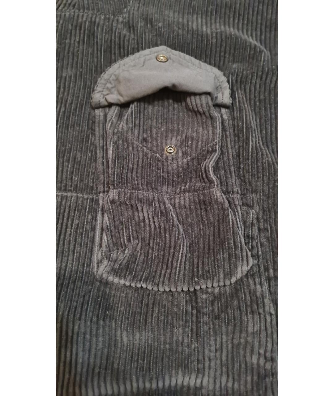 STONE ISLAND Темно-синяя хлопковая куртка, фото 6