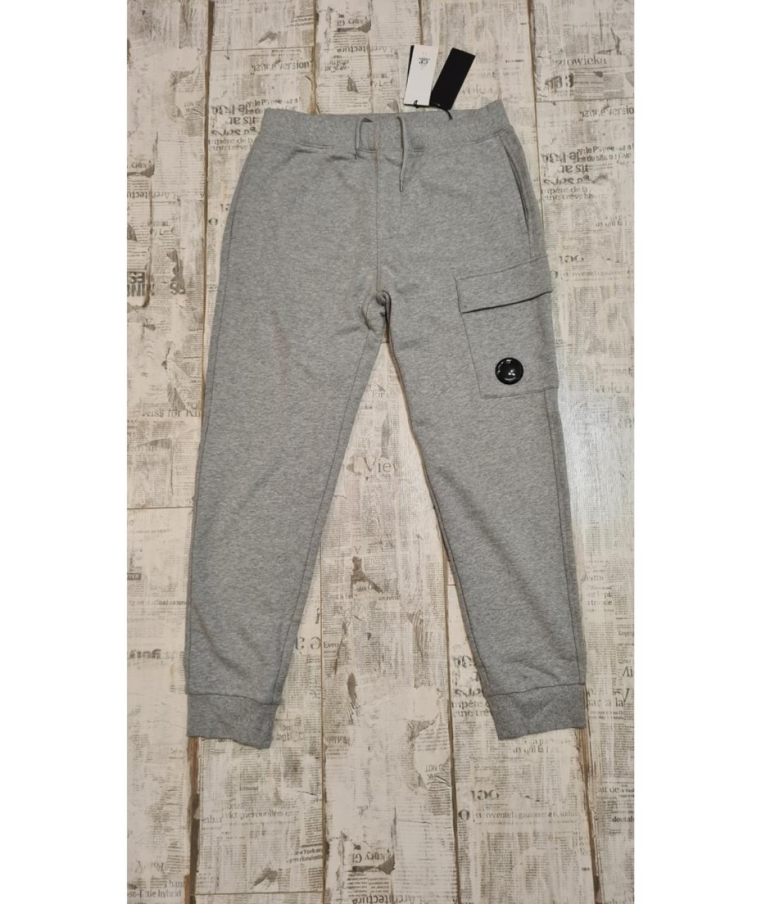 CP COMPANY Серые хлопковые повседневные брюки, фото 8