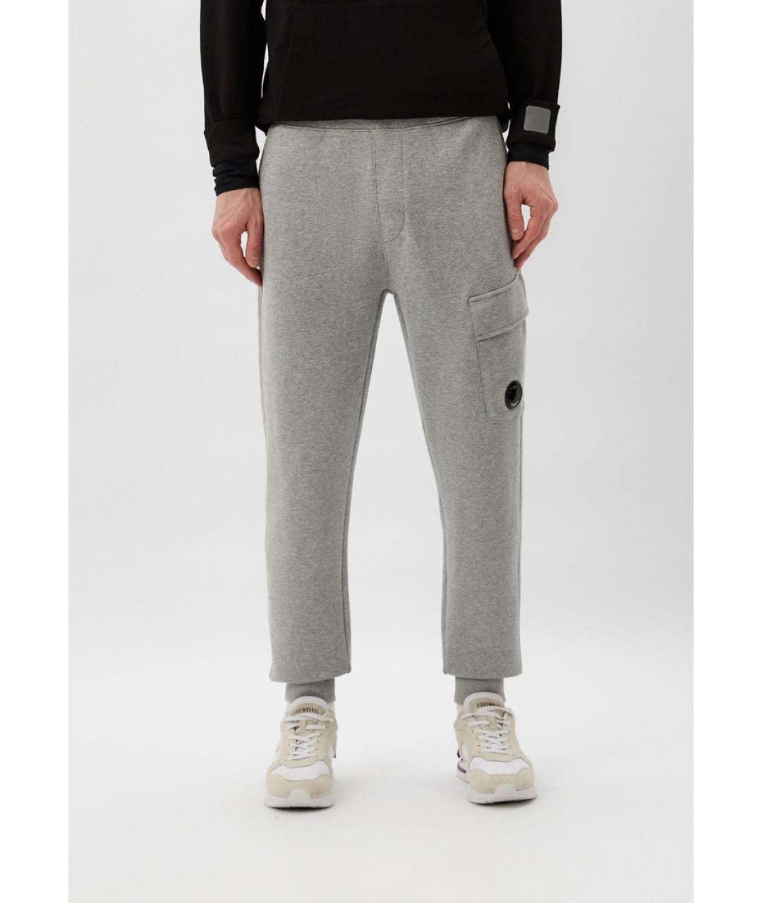 CP COMPANY Серые хлопковые повседневные брюки, фото 2
