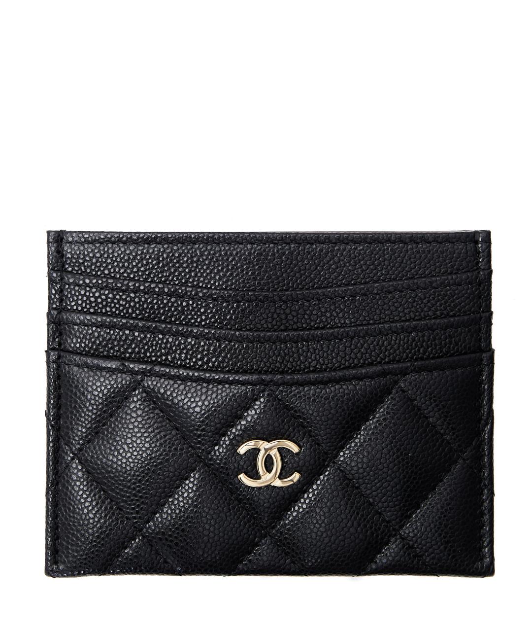 CHANEL Черный кожаный кардхолдер, фото 4