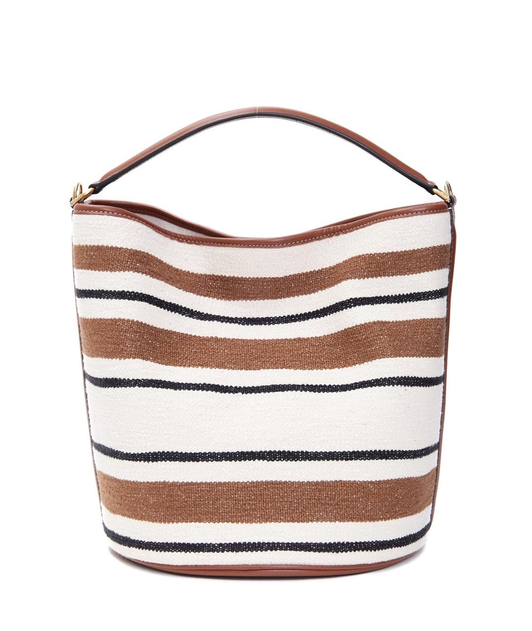 CELINE Бежевая тканевая сумка тоут, фото 4