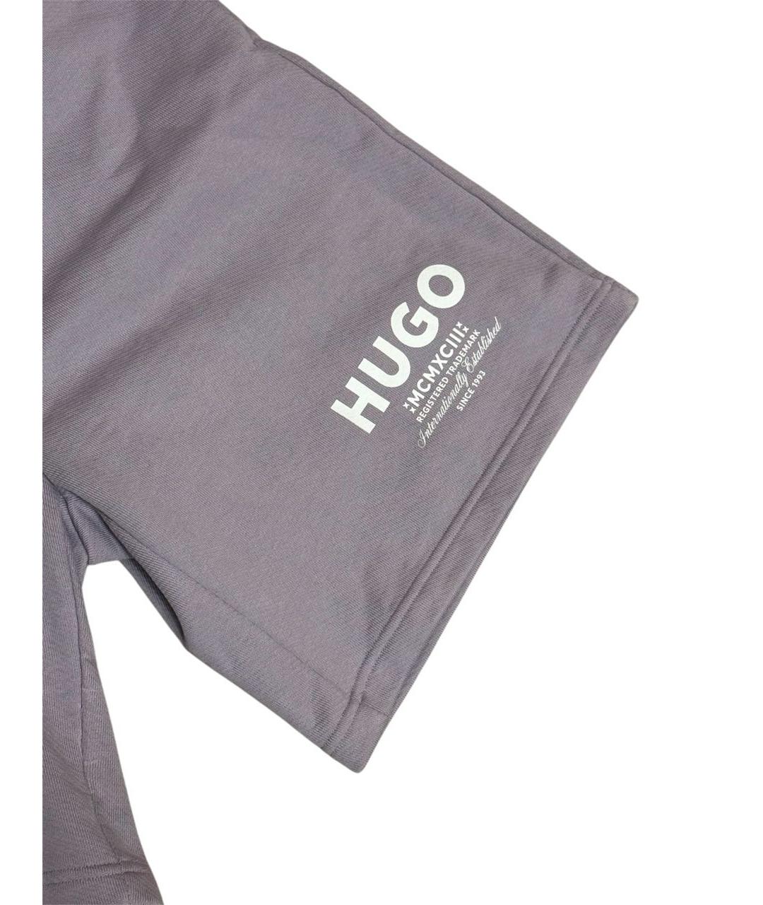 HUGO BOSS Серые хлопковые шорты, фото 2