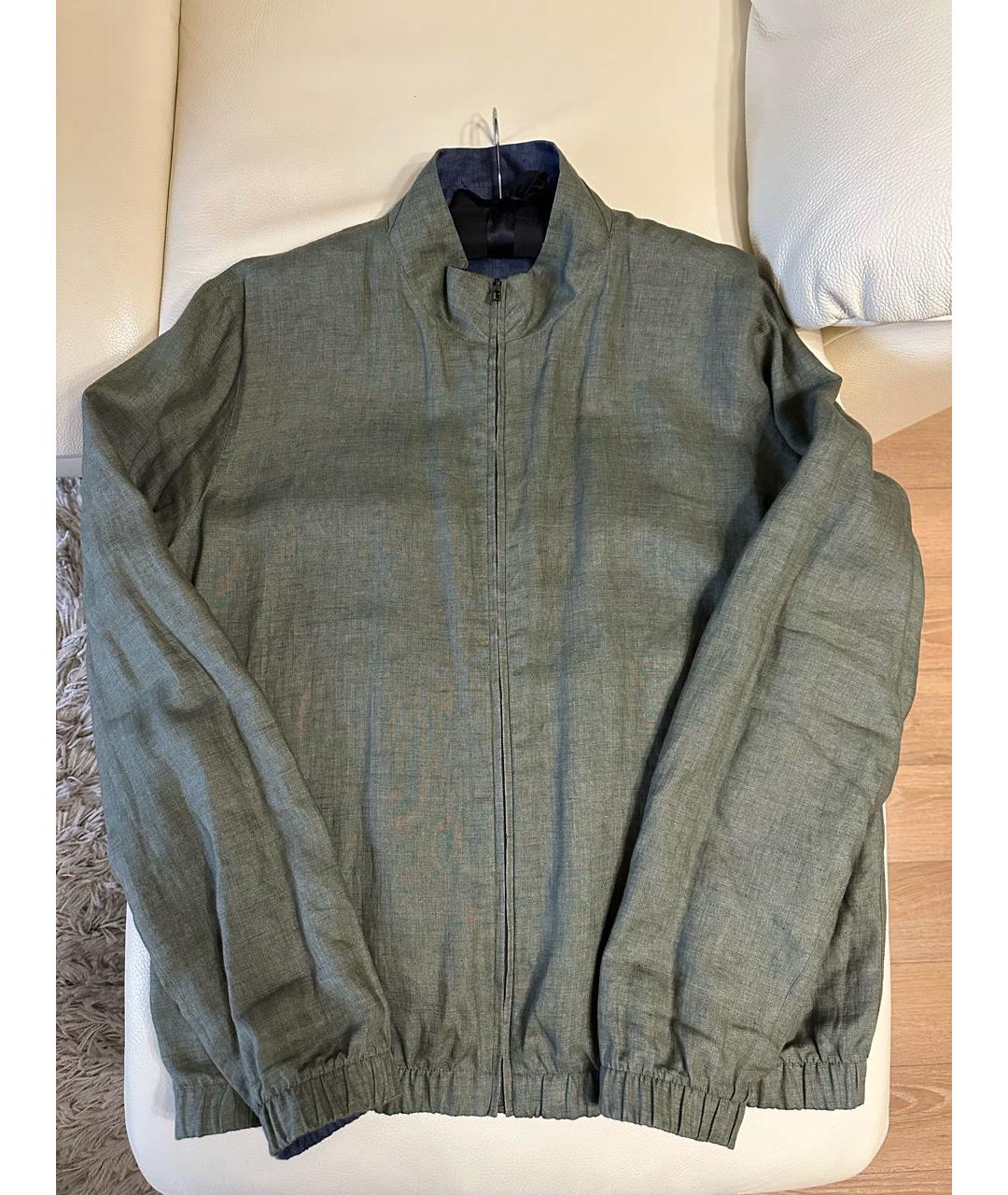 LORO PIANA Синяя льняная куртка, фото 6