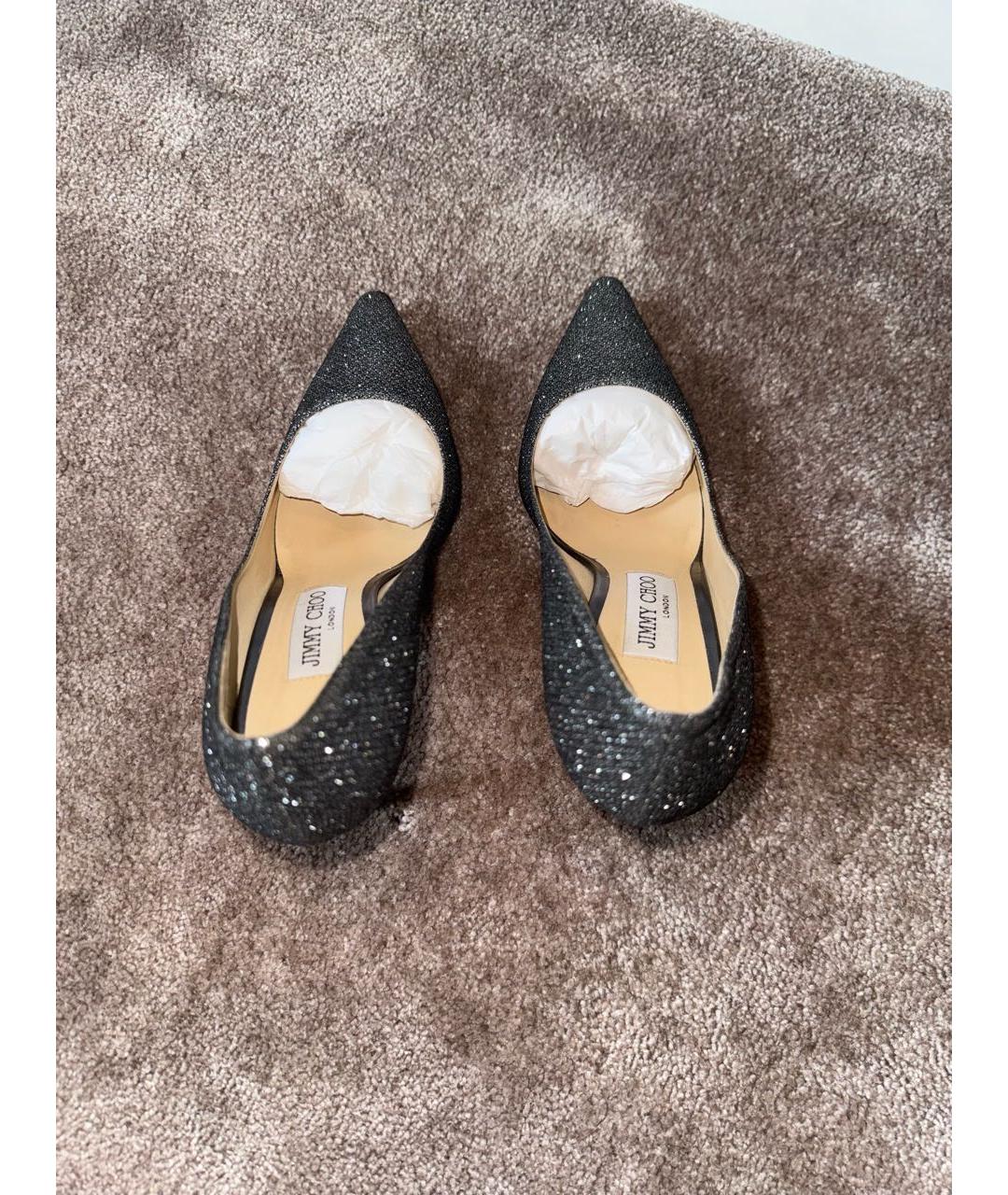 JIMMY CHOO Серебряные туфли, фото 4